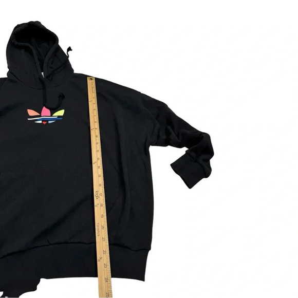 Adidas Originals Adicolor Shattered Trefoil Oversized Hooded Sweatshirt - Picture 9 of 11